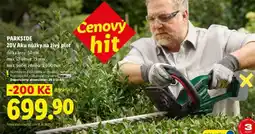 Lidl PARKSIDE 20V Aku nůžky na živý plot nabídka