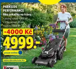Lidl PARKSIDE PERFORMANCE Aku sekačka na trávu nabídka