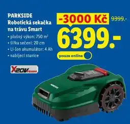 Lidl PARKSIDE Robotická sekačka na trávu Smart nabídka