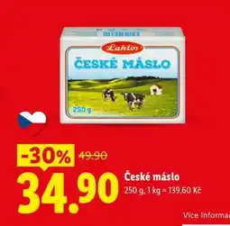 Lidl České máslo nabídka