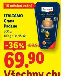 Lidl ITALIAMO GRANA PADANO nabídka