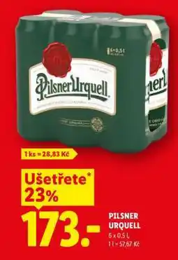 Lidl Pilsner Urquell nabídka