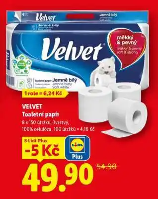 Lidl Velvet Toaletní papír nabídka