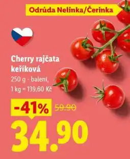 Lidl CHERRY RAJČATA KEŘÍKOVÁ nabídka