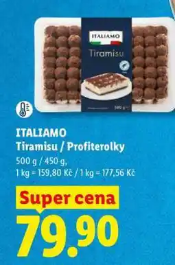Lidl ITALIAMO Tiramisu / Profiterolky nabídka