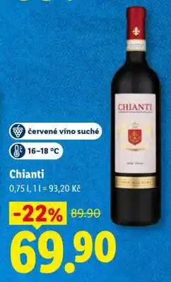 Lidl Chianti nabídka