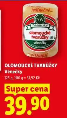 Lidl Olomoucké tvarůžky – věnečky nabídka