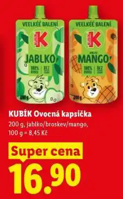 Lidl KUBÍK Ovocná kapsička nabídka