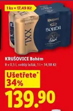 Lidl Krušovice Bohém nabídka
