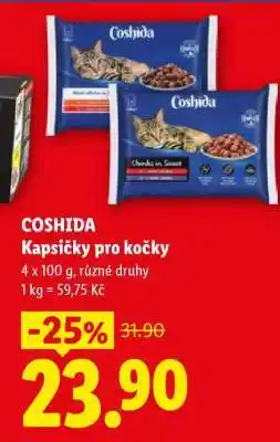 Lidl Coshida kapsičky pro kočky nabídka