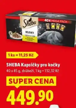 Lidl Sheba kapsičky pro kočky nabídka