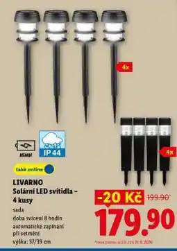Lidl LIVARNO Solární LED svítidla – 4 kusy nabídka