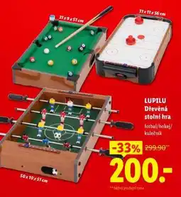 Lidl LUPILU Dřevěná stolní hra nabídka