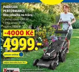 Lidl PARKSIDE PERFORMANCE Aku sekačka na trávu nabídka