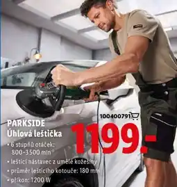 Lidl PARKSIDE Úhlová leštička nabídka