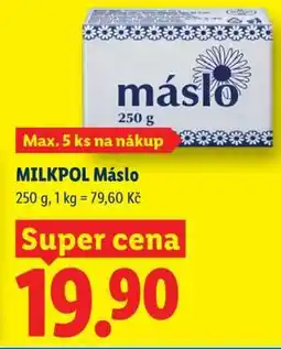 Lidl Milkpol Máslo nabídka