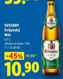 Lidl Svijany Svijanský Máz nabídka