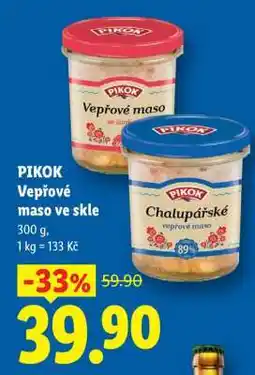Lidl PIKOK Vepřové maso VE SKLE nabídka