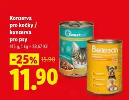 Lidl Konzerva pro kočky / konzerva pro psy nabídka