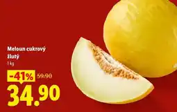 Lidl Meloun cukrový žlutý nabídka