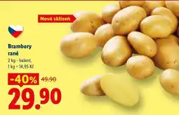 Lidl Brambory rané nabídka