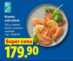Lidl KREVETY CELÉ VAŘENÉ nabídka