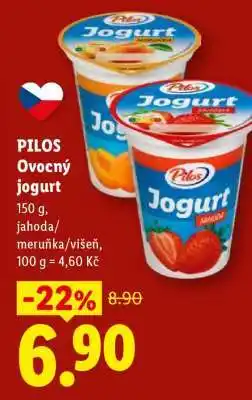 Lidl Pilos OVOCNÝ JOGURT nabídka