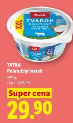 Lidl Tatra Polotučný tvaroh nabídka