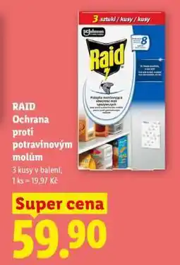 Lidl RAID OCHRANA PROTI POTRAVINOVÝM MOLŮM nabídka