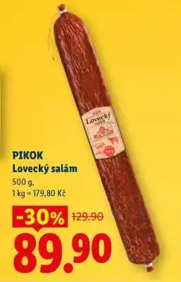 Lidl PIKOK LOVECKÝ SALÁM nabídka