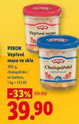 Lidl PIKOK Vepřové maso VE SKLE nabídka