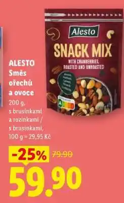 Lidl Alesto SMĚS OŘECHŮ A OVOCE nabídka