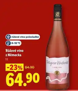 Lidl Růžové víno z Německa nabídka