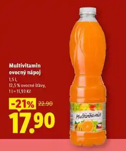 Lidl MULTIVITAMIN OVOCNÝ NÁPOJ nabídka