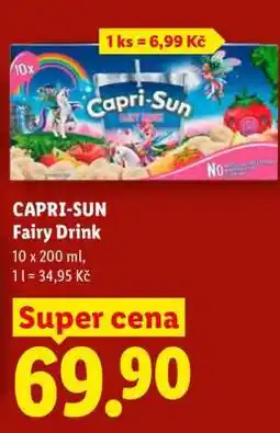 Lidl CAPRI-SUN FAIRY DRINK nabídka