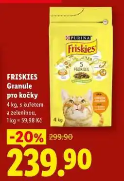 Lidl Friskies granule pro kočky nabídka