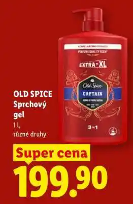 Lidl Old Spice sprchový gel nabídka