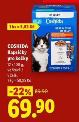 Lidl Coshida kapsičky pro kočky nabídka