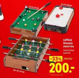 Lidl LUPILU Dřevěná stolní hra nabídka