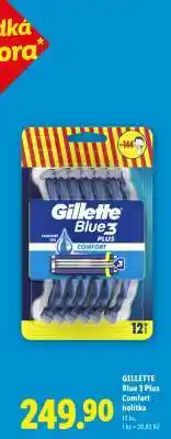 Lidl GILLETTE BLUE 3 PLUS COMFORT HOLÍTKA nabídka