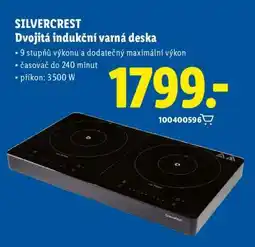 Lidl SILVERCREST Dvojitá indukční varná deska nabídka