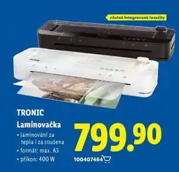 Lidl TRONIC Laminovačka nabídka