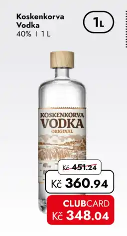 TRAVEL FREE Koskenkorva Vodka nabídka