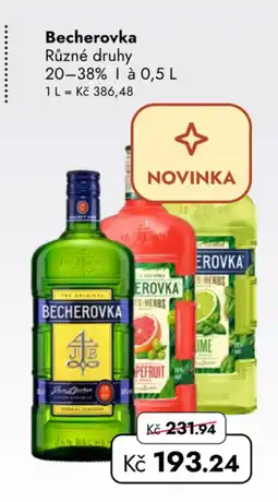TRAVEL FREE Becherovka nabídka