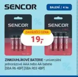 Planeo Elektro SENCOR Zinkouhlíkové baterie nabídka