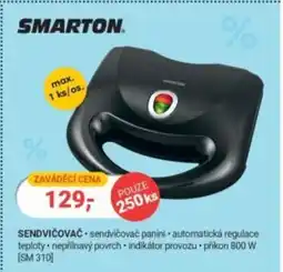 Planeo Elektro Smarton Sendvičovač nabídka