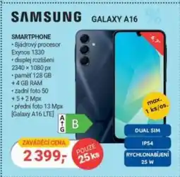 Planeo Elektro SAMSUNG Galaxy A16 Smartphone nabídka