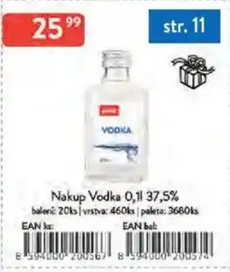 Qanto Nakup Vodka 37,5% nabídka