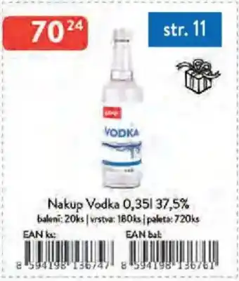 Nakup Vodka 37,5%