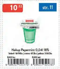 Qanto Nakup Pepermint 18% nabídka